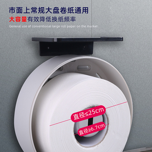 Zunvo Wall Mounted Toilet <b>Paper</b> Holder Plastic Circular Waterproof For Bathroom Kitchen Hotel Restaurant - Product Image 2