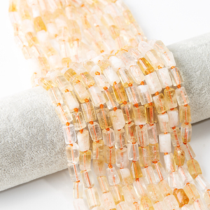 Cuentas <span class=keywords><strong>de</strong></span> tubo <span class=keywords><strong>de</strong></span> morganita para fabricación <span class=keywords><strong>de</strong></span> collares, joyería <span class=keywords><strong>de</strong></span> piedras preciosas <span class=keywords><strong>de</strong></span> 7x11mm - Product Image 3