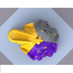 Parete <span class=keywords><strong>da</strong></span> Arrampicata per Interni/Esterni con Scivolo per Bambini, Ideale per <span class=keywords><strong>Giardino</strong></span>, Scuola, Ludoteca, Aeroporto, Parco Divertimenti - Product Image 2