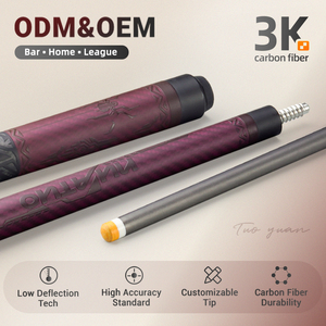 Taco de Billar de Fibra de Carbono para Snooker y Pool, 12.5mm, Profesional, Baja Desviación, Venta al Por Mayor - Product Image 6