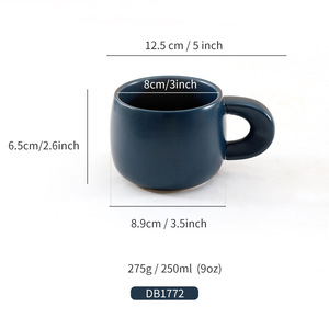 Taza de Cerámica Chaozhou con Acabado Mate y Asa, Taza para Café o Té, Regalo Personalizable, Diseño de Alta Calidad para Regalos - Product Image 3