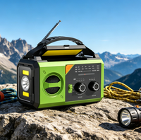 20.000mAh 5V Ausgang AM/FM NOAA Radio Tragbare Powerbank Handkurbel Notfall-Wetterradio Taschenlampe SOS-Alarm 10-30W USB Outdoor