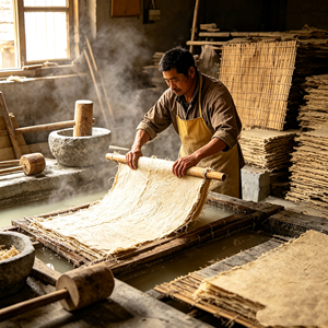 Artisanal Handcrafted Mulberry Bark Paper Ideal For Natural Gift Wrapping And Premium Packaging - Product Image 4