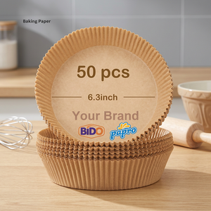 Papel de Hornear Saludable Sin Aceite para Freidora de Aire, Favorito de los Clientes, Grado DIY, Delicioso, para Horno, Herramienta Manual Personalizada, Soporte OEM, Marca L - Product Image 3