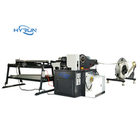 Machine automatique à grande vitesse pour conduits spirales HYRUN 11KW 0,4-1,3 mm, machine de formage de tubes ronds pour systèmes HVAC