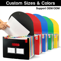 Carpeta de Archivos Expandible Multiusos Tamaño A4 para Producción en Masa, Carpeta de Archivos Tipo Acordeón Personalizada, Accesorios Creativos de Oficina, Carpeta de Archivos de Plástico