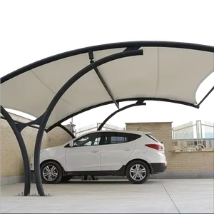 Thời tiết pvdf độ bền kéo màng xe mái hiên & xe nơi trú ẩn với Q235 Kết Cấu Thép cho thương mại rất nhiều - Product Image 1