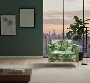 Tela Decorativa para Tapicería con Estampado Botánico de Palmeras, por Metro, Textil de Alta Calidad con Hojas Tropicales para Muebles y Decoración del Hogar - Product Image 5