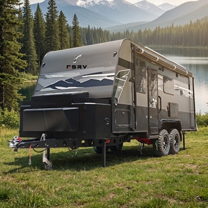 Caravan di Lusso a Doppio Asse per Fuoristrada, Rimorchio da Viaggio Resistente, Grande <span class=keywords><strong>Roulotte</strong></span> a Doppio Asse per Avventure Overland - Product Image 1