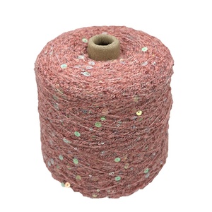 Gradiente acrílico poliéster lana lentejuelas bucle hilo ecológico reciclado alta tenacidad diseño de terrazas de ensueño patrón teñido - Product Image 1