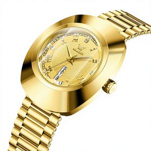 For 7008 Luxury Women Arabic Numbers Hip Hop Fashion Quartz Movement Alloy Case Glass Dial Business Coin <b>Watch</b> - Product Image 4