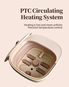 Venta directa de fábrica, el más nuevo diseño, Spa plegable para pies, máquina portátil para baño de pies, Burbuja de calentamiento, luz roja, masajeador de pies, 5-10L - Product Image 3