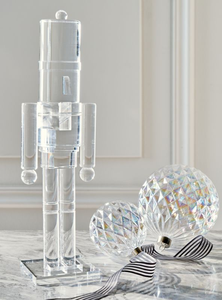 홈 데코용 맞춤형 장식 아크릴 크리스마스 선물 크리스탈 호두까기 인형 루사이트 대형 로봇 모양 호두까기 인형 - Product Image 3