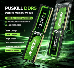 PUSKILL โมดูลหน่วยความจำเดสก์ท็อป DDR5 ความเร็วสูง 5200MHz 5600MHz 6000MHz 8GB 16GB 32GB ตัวเลือกเสริมสำหรับการอัพเกรดพีซีเดสก์ท็อปสำหรับเล่นเกม - Product Image 1