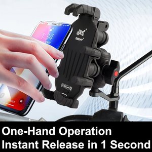 360 ° xoay điện thoại gắn kết phát hành nhanh chóng cho xe máy/xe đạp cường độ cao nylon điện thoại Grip chống sốc Xe máy điện thoại chủ - Product Image 2