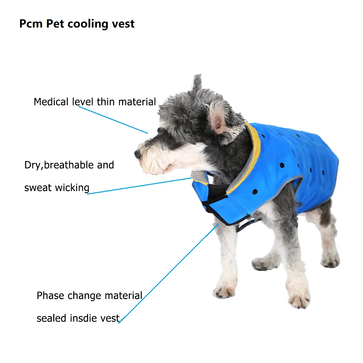 Neue Technologie PCM Pet Cooling Hunde kleidung für Tiere Sommer