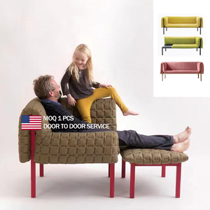 Muebles italianos de lujo para sala de estar, marco de madera maciza, tela personalizada/cuero, edredón grande, juego de sofá, silla de salón para sala de estar - Product Image 1