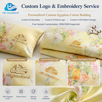 Ensemble de literie Cloudland certifié OEKO-TEX et approuvé GOTS, 400TC, pur coton naturel, luxe écologique, personnalisable, toutes saisons, décoration intérieure