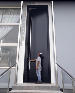 Ingresso della porta d'ingresso a bilico di sicurezza personalizzato di lusso Extra alto ed extra largo con serratura intelligente - Product Image 3