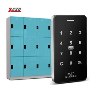 Hợp kim kẽm RFID Swipe thẻ kim loại trường hợp văn phòng nhỏ bàn phím mật khẩu Locker khóa điện tử tủ khóa kỹ thuật số tủ khóa