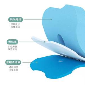 Cepillo limpiador de inodoros con esponja nano desechable y líquido de limpieza concentrado para una limpieza profunda y desinfección. - Product Image 1