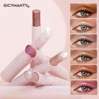 Stick d'ombre à paupières effet gelée, couleur éclatante, tenue quotidienne, sans poudre volante, pour débutantes, waterproof, maquillage longue durée, ombre à paupières liquide sans liquide supplémentaire