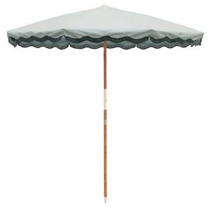 Paraguas Amalfi de lujo de 7,5 pies personalizado, resistente al viento, resistente, poste de madera, sombrilla para <span class=keywords><strong>patio</strong></span>, piscina al aire libre, lado de la playa, con embellecedor - Product Image 6