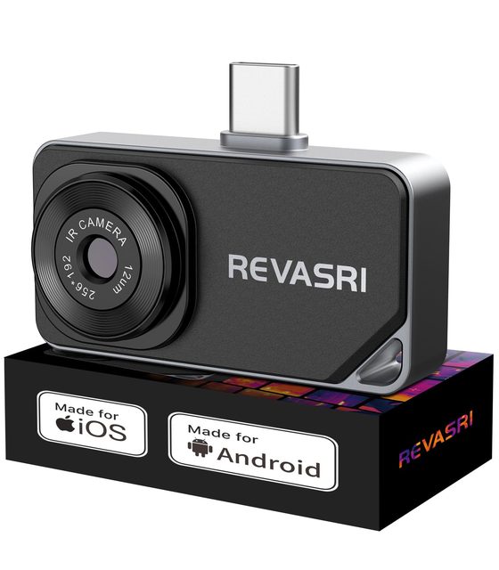 512x384 Super IR Resolution Thermal Camera Thermal Imaging Camera -4℉ to 842℉ Temp Range Compatible with IOS & Android Device
