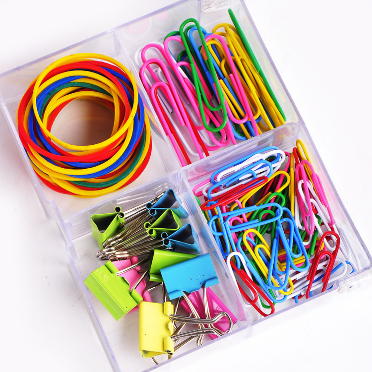 Высококачественные Офисные многоцветные Зажимы для бумаги разных размеров, резинки и наборы зажимов для связывания