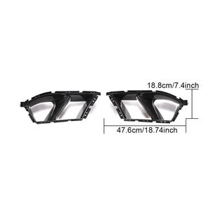 Bupmer-orificios delanteros de fibra de carbono seco para <span class=keywords><strong>BMW</strong></span>, modelos Serie 3 y <span class=keywords><strong>4</strong></span>, G80, M3, G82, M4, 2D, <span class=keywords><strong>4D</strong></span>, años 2021 a 2022, G80 G82 - Product Image 6