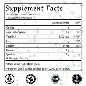 OEM/ODM Hotselling Spirulina Powder, Blue-Green Algae, Rich in Vegan <b>Protein</b>, Vitamins & Minerals, Gluten-Free - Product Image 2