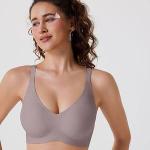 Nuevo sujetador de gelatina de color sólido <span class=keywords><strong>sin</strong></span> <span class=keywords><strong>costuras</strong></span> ni bandas de acero Sujetador de mujer con Copa grande - Product Image 1