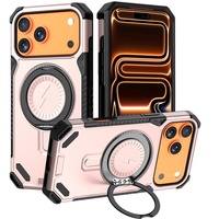 Casing HP Anti Benturan Seri Mecha untuk Apple iPhone 17 Pro Max dengan Penyangga Putar Magnetik, Kokoh, Pasokan Grosir B2B