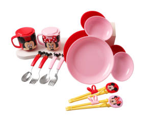 Juego <span class=keywords><strong>de</strong></span> <span class=keywords><strong>Cubiertos</strong></span> Divertidos y Saludables <span class=keywords><strong>de</strong></span> Mickey y Minnie <span class=keywords><strong>de</strong></span> <span class=keywords><strong>Disney</strong></span>, Vajilla Individual <span class=keywords><strong>de</strong></span> 5 Piezas para Niños - Product Image 2