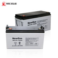 Batterie rechargeable à cycle profond agm gel 12v 24v 100ah 150ah 200ah 250ah 300ah 400ah batteries au plomb ups