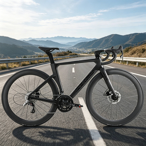 Vélo de route en fibre de carbone 700C neuf en gros avec fourche à ressort ultra-légère et frein à disque hydraulique pour la course - Product Image 5