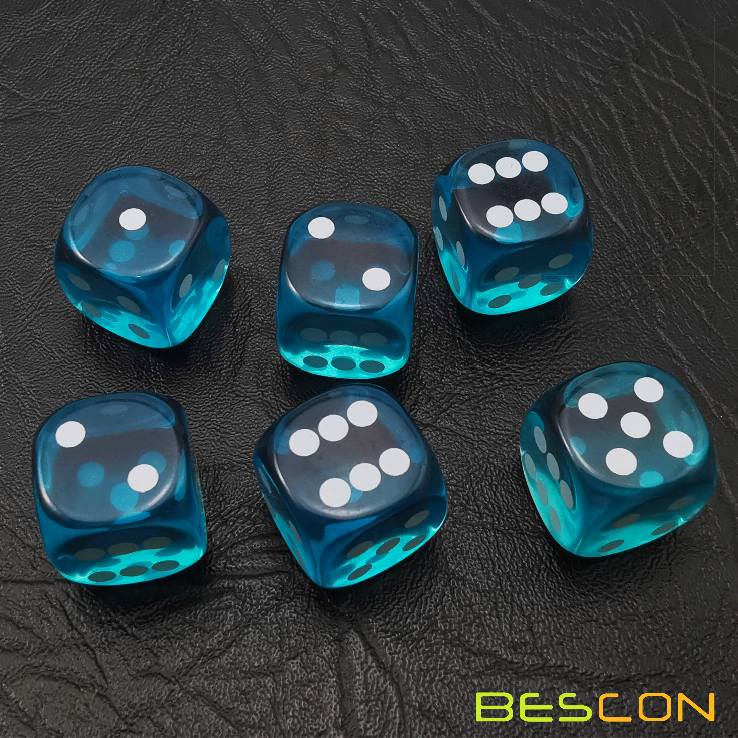 14 5mm Printing Precision Dice 0 57inch Assorted Translucent Colors 6pcs Set K6778307