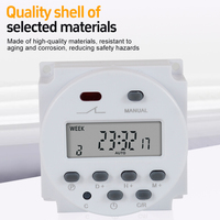 CN101A Sakelar Timer Digital yang Dapat Diprogram LCD Time Relay 16A AC DC 220V Kontrol Waktu Otomatis untuk Peralatan Listrik
