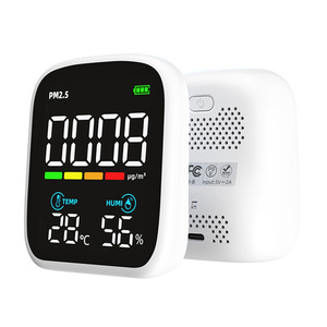 Monitor Portátil de Calidad del Aire, PM2.5, Temperatura, Humedad, Detector Interior con WiFi, 70x84x35mm - Product Image 1