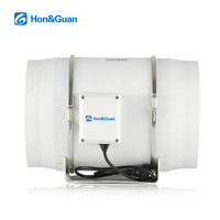 Ventilateur en ligne HF-250P étanche IP44 pour ventilation, ventilateur de conduit en ligne, OEM/ODM, grand débit d'air, extracteur d'air