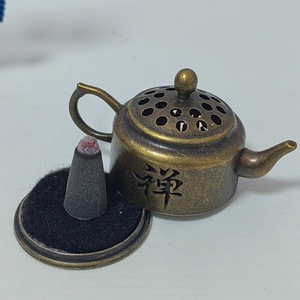 Lotus <b>Incense</b> <b>Cone</b> Holder Metal Material with Red-crowned Crane Design for Home Decoration - Product Image 5