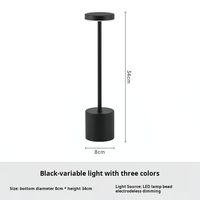 Lampe de bureau LED I-Design en métal à chargement simple pour bar restaurant ornement de bureau extérieur