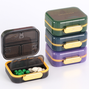 SUNSHING Magnetic Pill Organizer with Silicone Lid Compartments Custom Fliptop Pill Case Pocket Medicine Vitamin Storage Box - Product Image 6