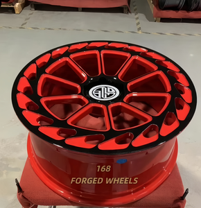 Cerchi per ruote rosse personalizzati personalizzati 168 cerchi in lega forgiati di alta qualità ruote da corsa per LamborghiniF-TypeE-passo <span class=keywords><strong>F</strong></span>-<span class=keywords><strong>PACE</strong></span> - Product Image 1