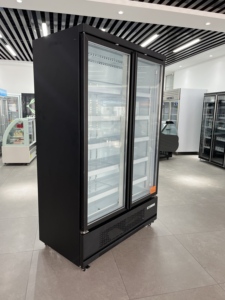 <span class=keywords><strong>Congélateur</strong></span> <span class=keywords><strong>vertical</strong></span> commercial de luxe avec refroidissement par air, sans givre, 2 portes, étagères réglables pour le stockage de la viande - Product Image 4