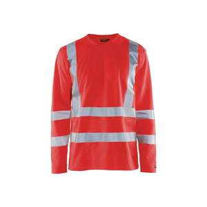 Blaklader-338110705500XS เสื้อยืดแขนยาว UV Hi-Vis สีแดง-EAN 7330509811306 HI-VIS Workwear - Product Image 1