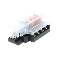 Boîtier de distribution compact pour fusibles à lame 4 voies avec couvercle