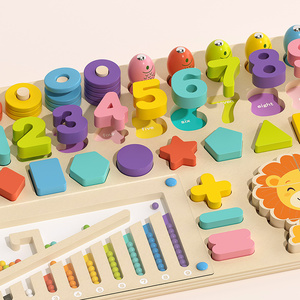 New Arrival 8 in 1 Fishing Figure Shape Match Learning 3D Puzzle Board Game Educational Sensory Montessori Toys Kids Boys Girls - Product Image 6