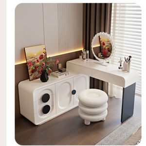 <span class=keywords><strong>Tocador</strong></span> de Estilo Americano Moderno y Minimalista <span class=keywords><strong>con</strong></span> <span class=keywords><strong>Espejo</strong></span> y Almacenamiento para Dormitorio, Hotel, Hogar, Apartamento - Product Image 3