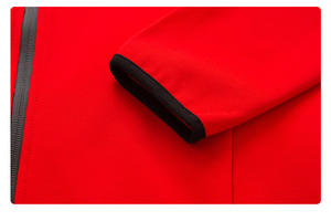 Logotipo personalizado 380gsm Canvas Windbreaker Thin Stand Collar Zip-Up Basic Casual Company Uniform Hood for Winter Front Logo Position - Product Image 5